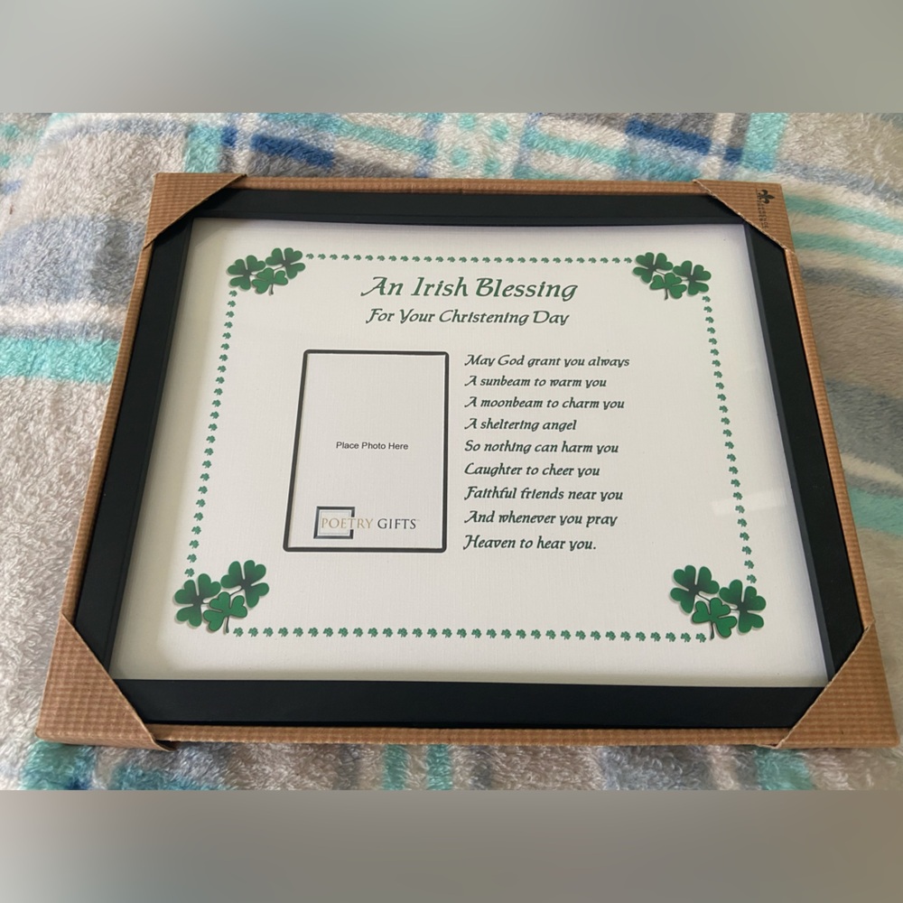 Christening/baptism Irish Blessing Frame